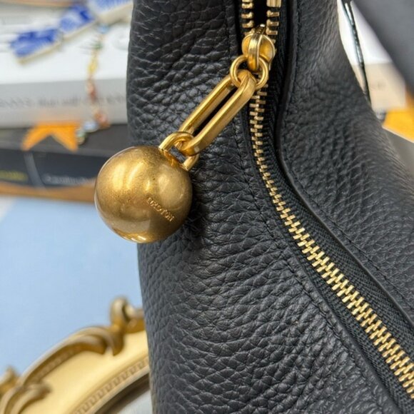 🆕 OROTON 🧿 NWT Clara Mini Convertible Crossbody Bag, Black Leather - Picture 7 of 16